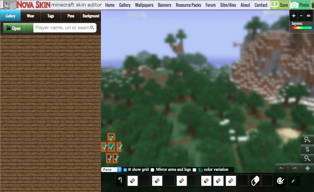 Program, Minecraft Skin Editor, Works!