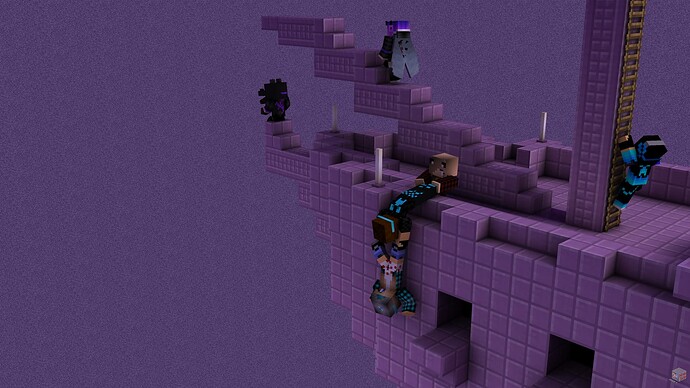 Wallpaper Ender Falling Purple