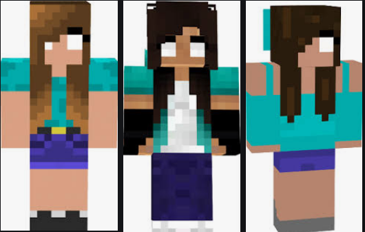 Herobrine girl!, Nova Skin