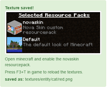 Nova Skin - Minecraft Resource Pack Creator