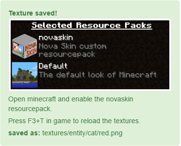 minecraft texture pack maker nova